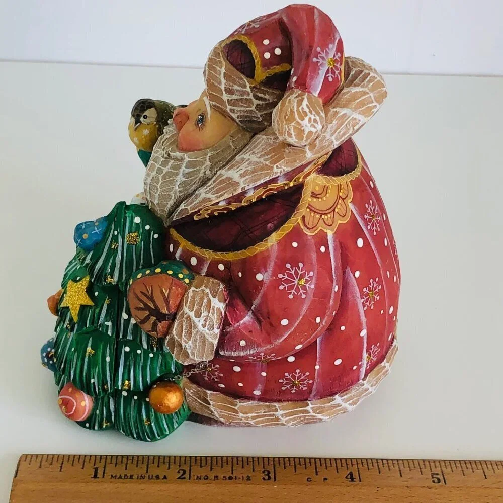 Derevo Collection G. DeBrekht‎ Secret Surprise Santa Box Figurine Box